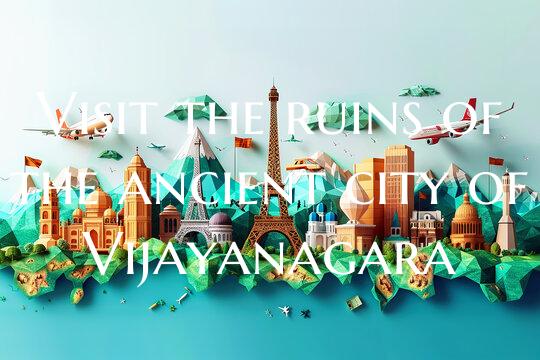 Visit the ruins of the ancient city of Vijayanagar...